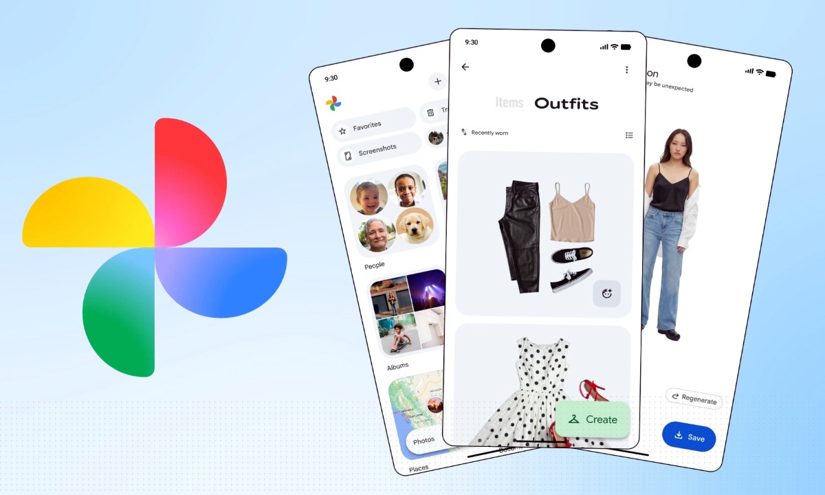 Google Photos digital wardrobe